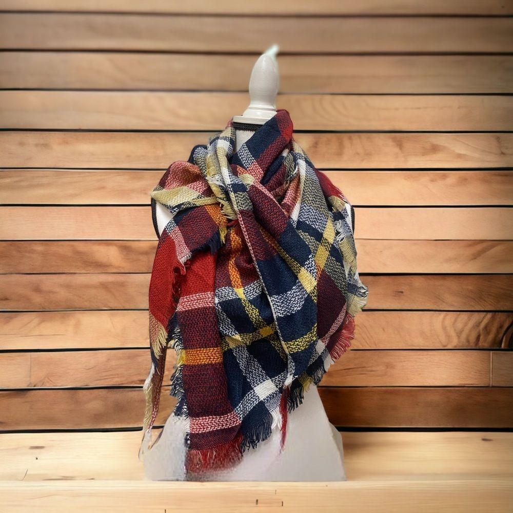 Womens Warm Long Shawl Scarf Winter Wraps Large Scarves Knit Cashmere Feel 🧣